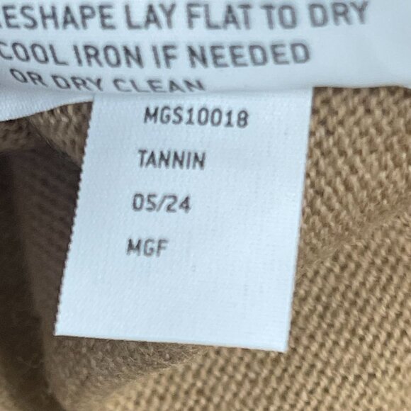 The Commons Men's 100% Merino Wool Sweater in Tannin, XXL - Picture 5 of 5